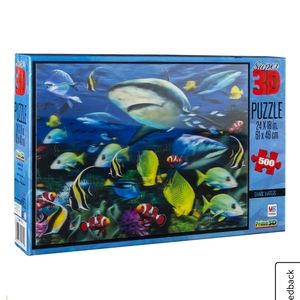 Shark Waters Howard Robinson Super 3D, 500 Piece P